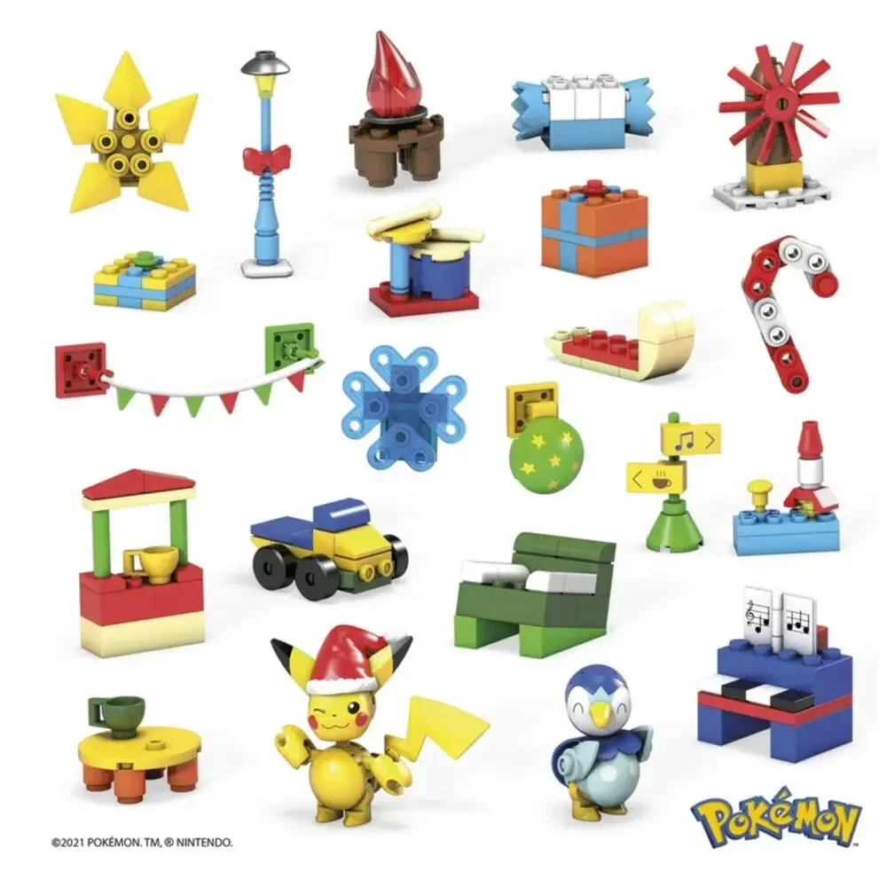 MEGA Pokémon Building Toy Set Holiday Advent Calendar 225pc Collectible 2021 NEW